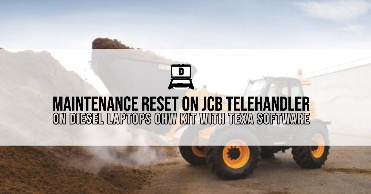 Maintenance Reset Using Diesel Laptops Diagnostic Kit with TEXA Software