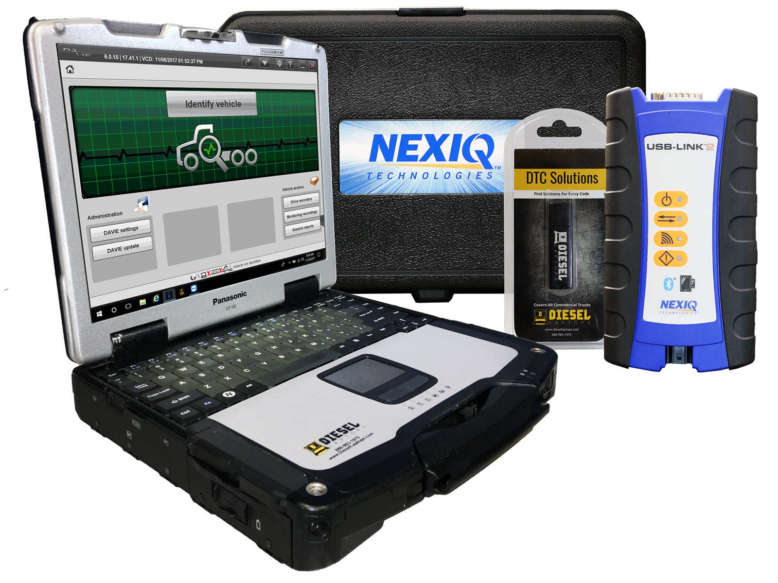 PACCAR MX Engine Dealer Level Laptop Kit with Nexiq USB Link 2