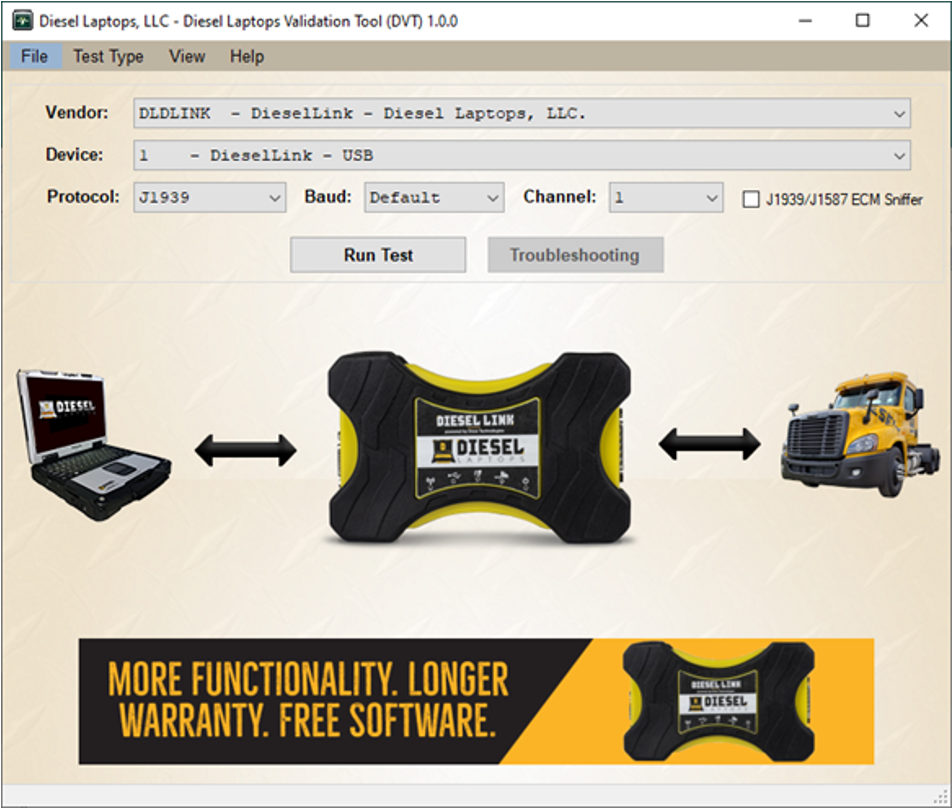 Diesel Validation Tool Software